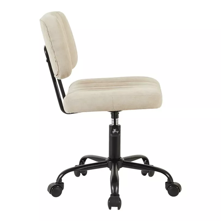 Office chair Warra pakoworld fabric in beige shade 50x52x76-86cm