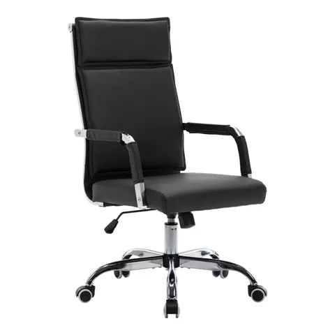 Mavel pakoworld PU executive office chair in black shade 55x62x100-110cm