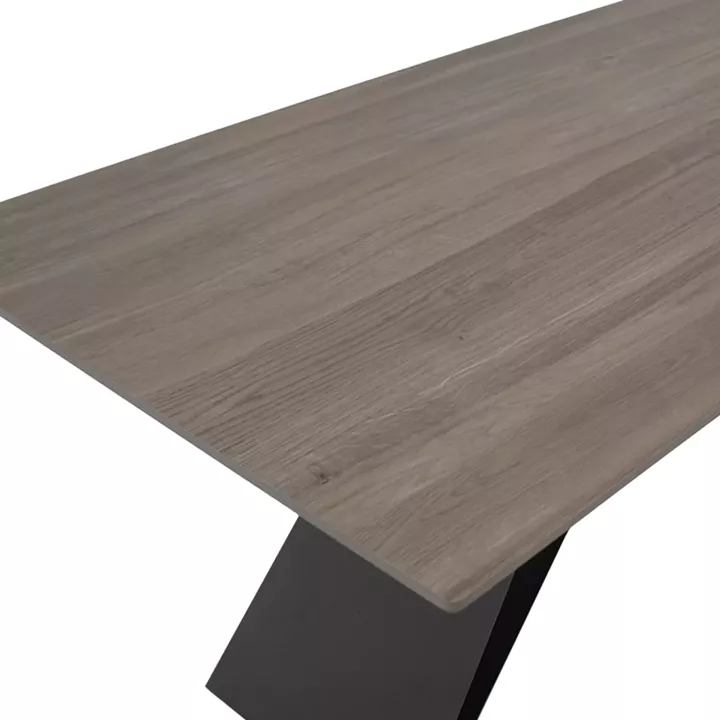 Kitcen table Sabrina pakoworld sintered stone walnut-black 180x90 x75cm