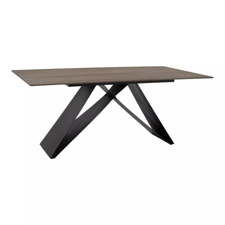 Kitcen table Sabrina pakoworld sintered stone walnut-black 180x90 x75cm