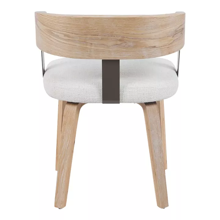 Πολυθρόνα Anesy pakoworld μέταλλο-ξύλο με ύφασμα σε μπεζ απόχρωση 53.5x51x72εκ