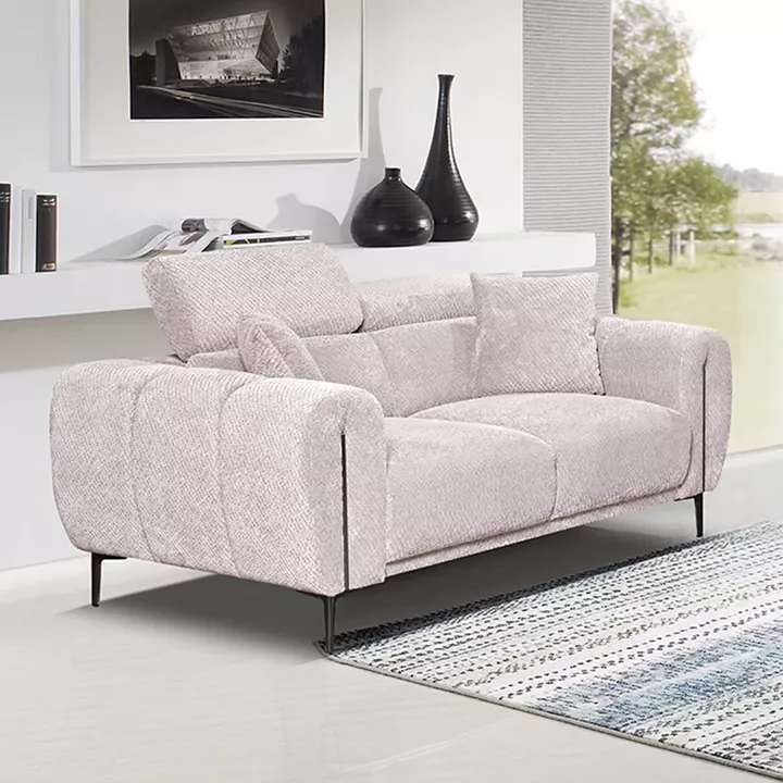 SEVILLE Kαναπές 2Θέσιος Σαλονιού - Καθιστικού, Teddy Ύφασμα Μπεζ