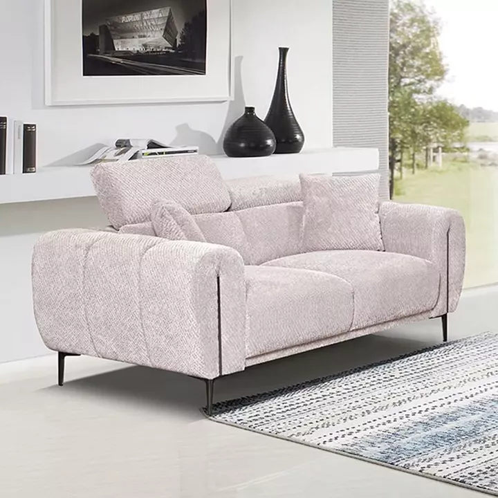 SEVILLE Kαναπές 2Θέσιος Σαλονιού - Καθιστικού, Teddy Ύφασμα Μπεζ