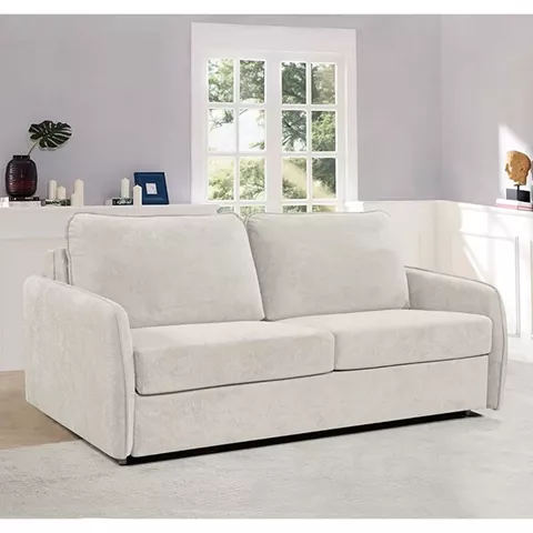 LESTER Καναπές - Κρεβάτι, Ύφασμα Μπεζ
