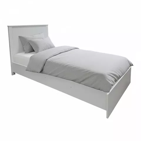 Athos pakoworld bed in white shade 90x190cm