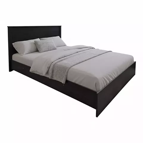 Athos pakoworld bed in wenge shade 140x200 cm