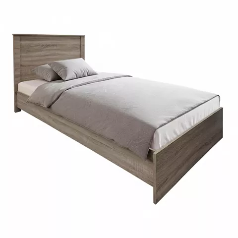 Athos pakoworld bed in sonoma shade 90x190cm