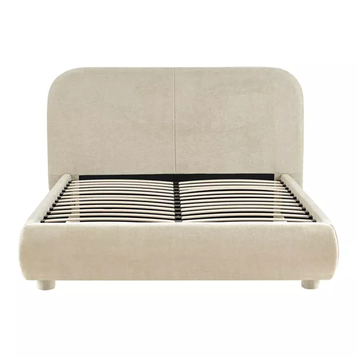 Bed Salena pakoworld beige fabric 160x200cm