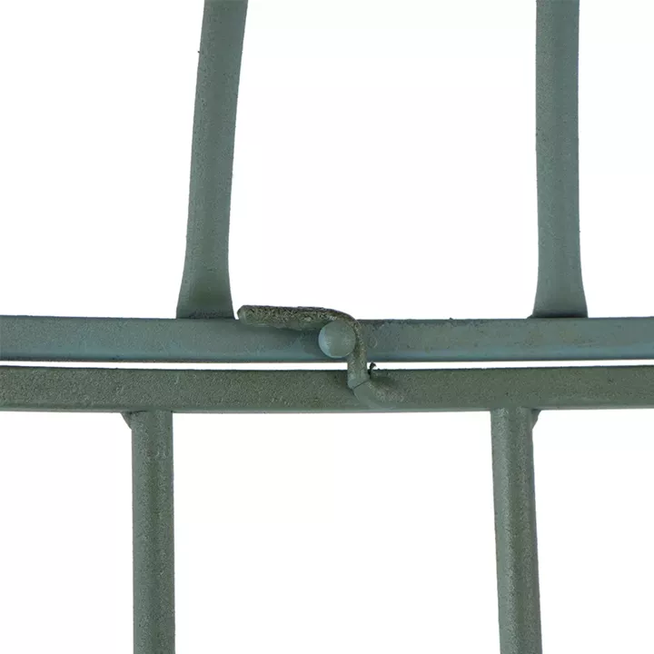 Artekko Birdcage Ραφιέρα Κλουβί με 3 Ξύλινα MDF Ράφια και Μεταλλικό Σκελετό σε Πράσινη Πατίνα (66x61x169)