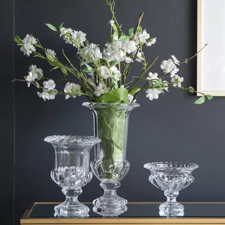 Artekko Urn Διάφανο Γυάλινο Διακοσμητικό Βάζο (21x21x37.5)cm