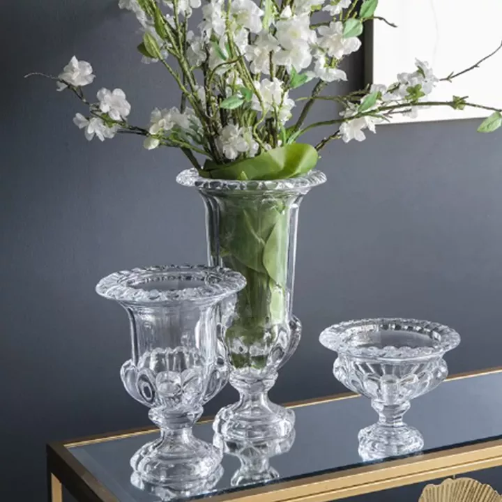 Artekko Urn Διάφανο Γυάλινο Διακοσμητικό Βάζο (21x21x37.5)cm