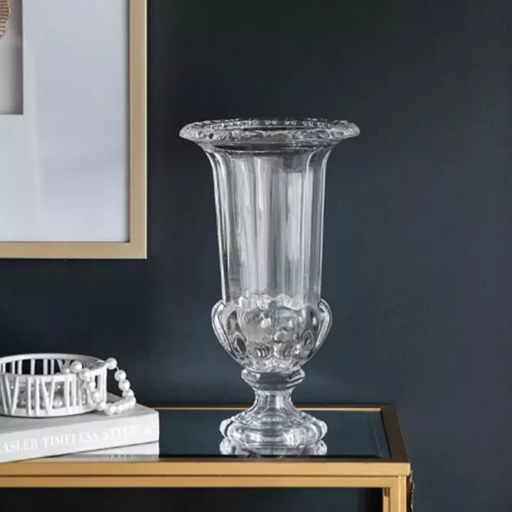 Artekko Urn Διάφανο Γυάλινο Διακοσμητικό Βάζο (21x21x37.5)cm