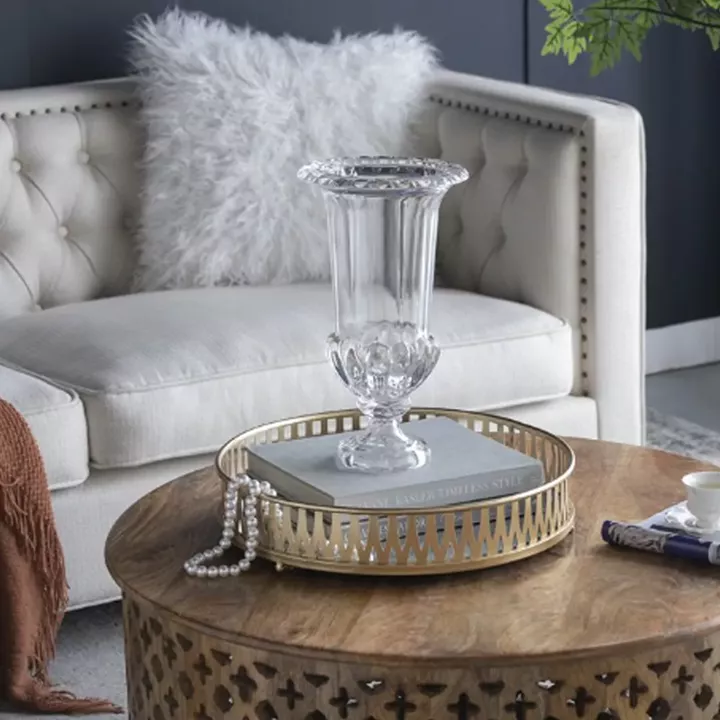 Artekko Urn Διάφανο Γυάλινο Διακοσμητικό Βάζο (21x21x37.5)cm