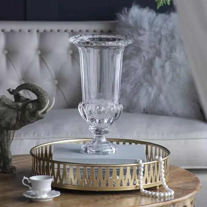 Artekko Urn Διάφανο Γυάλινο Διακοσμητικό Βάζο (21x21x37.5)cm