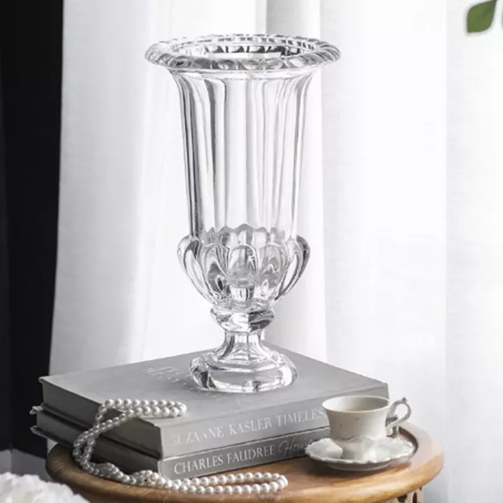 Artekko Urn Διάφανο Γυάλινο Διακοσμητικό Βάζο (21x21x37.5)cm