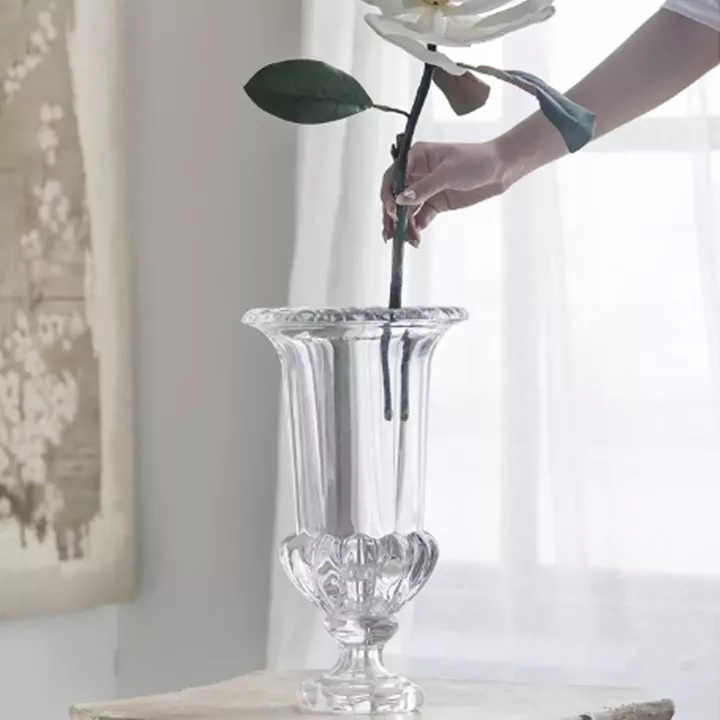 Artekko Urn Διάφανο Γυάλινο Διακοσμητικό Βάζο (21x21x37.5)cm