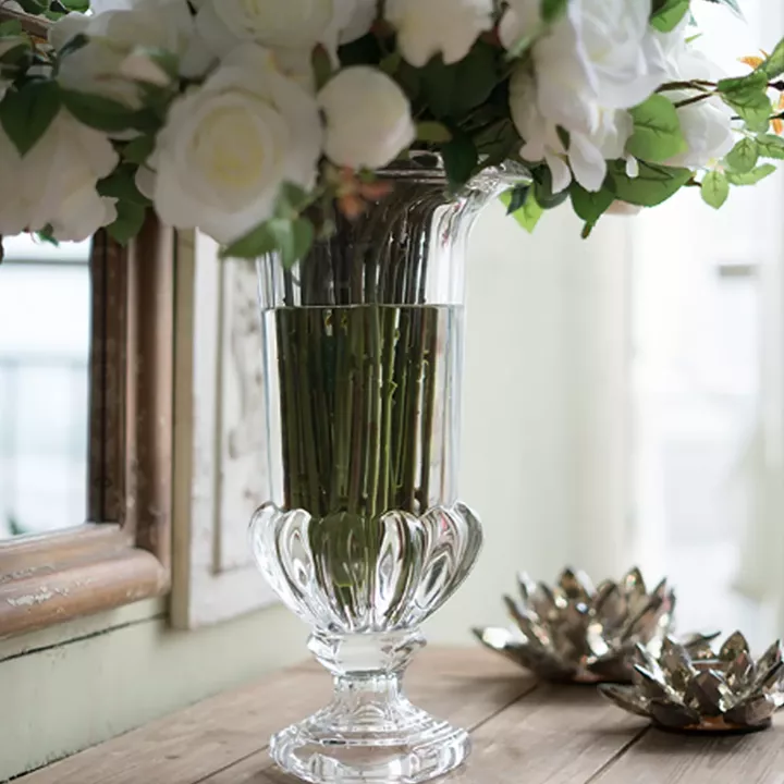 Artekko Urn Διάφανο Γυάλινο Διακοσμητικό Βάζο (21x21x37.5)cm