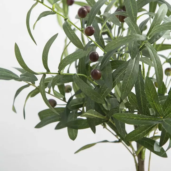 Artekko Olive Πλαστική Τεχνητή Ελιά σε Μαύρη Γλάστρα (44x40x108)cm