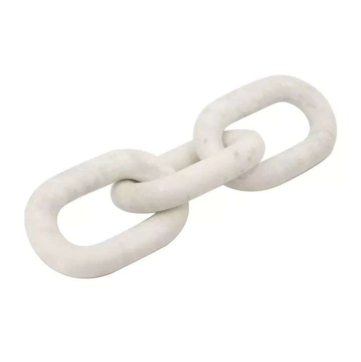 Artekko Marble Διακοσμητική Αλυσίδα  Μάρμαρο Λευκό (35.5x10x2.5)cm