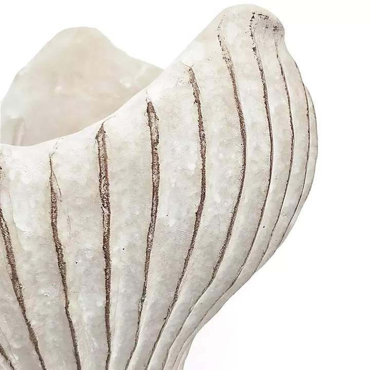 Artekko Cement Μπεζ Τσιμεντένιο Διακοσμητικό Δοχείο Κασπώ (19x18.5x14)cm