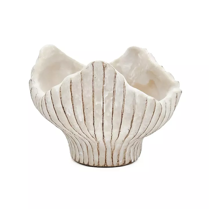 Artekko Cement Μπεζ Τσιμεντένιο Διακοσμητικό Δοχείο Κασπώ (19x18.5x14)cm