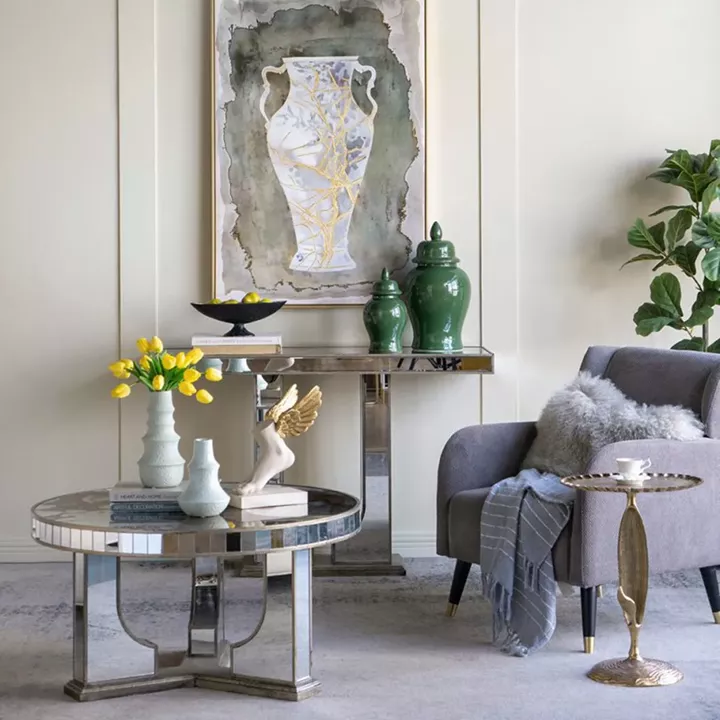 Artekko Melania Πράσινο Κεραμικό Διακοσμητικό Δοχείο Βάζο με Καπάκι (16x16x31)cm