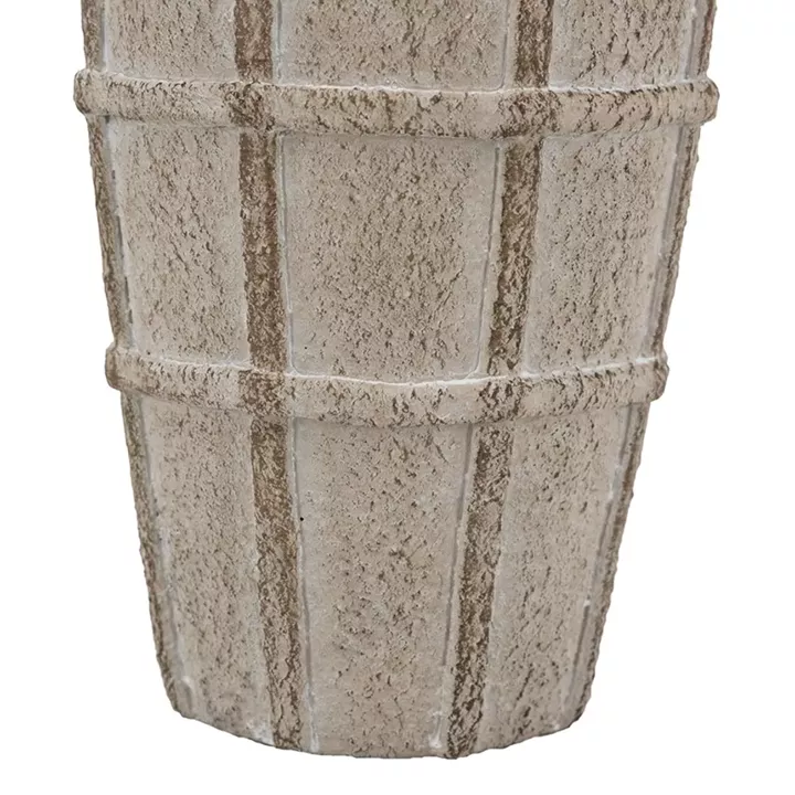 Artekko Cement Μπεζ Τσιμεντένιο Βάζο (13x13x23.5)cm