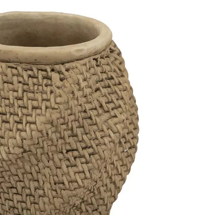 Artekko Cement Καφέ Τσιμεντένιο Κασπώ (21x21x22)cm