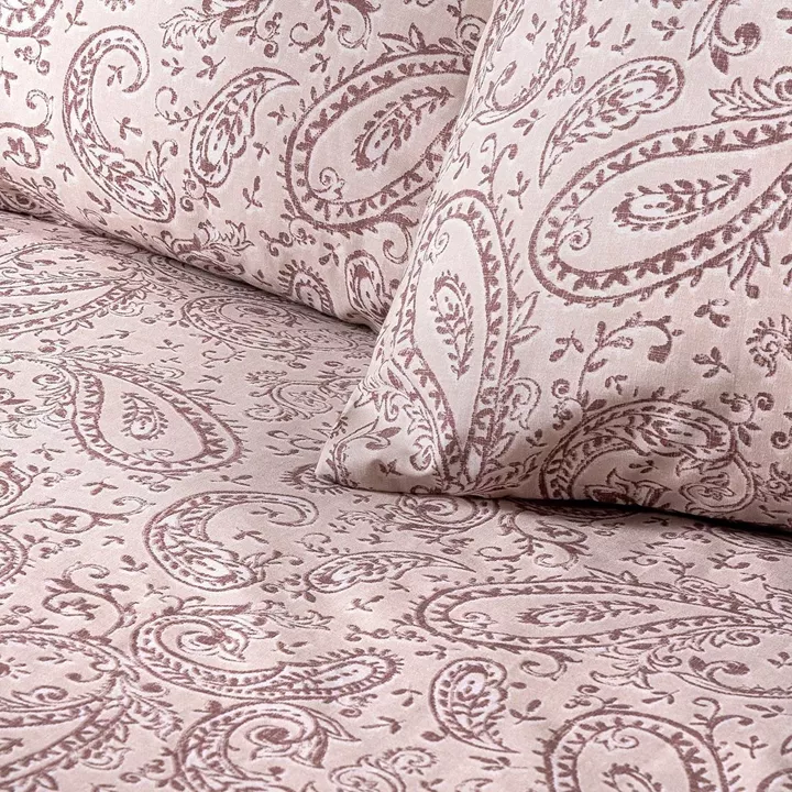 Beauty Home Σετ σεντόνια μονά με λάστιχο Sylia Art 12256 100x200+30 Μπεζ