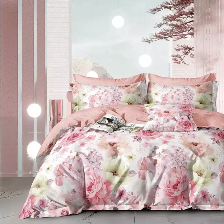 Beauty Home Σετ σεντόνια υπέρδιπλα με λάστιχο Art 12283 Ayra 165x200+30 Ροζ