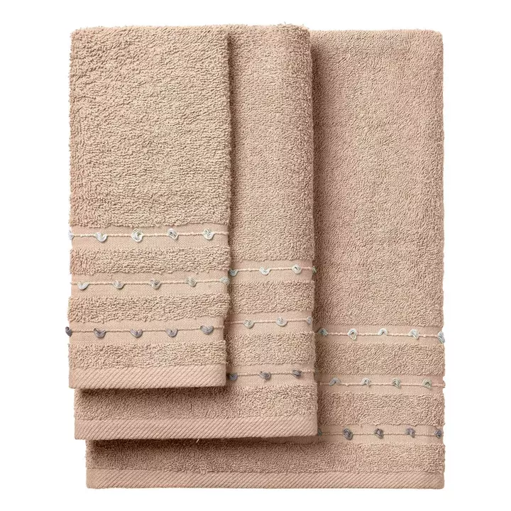 Beauty Home Σετ πετσέτες Art 3463 Σετ 3τμχ Μπεζ