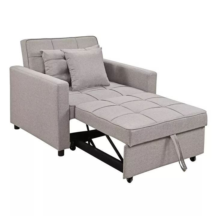 ARMCHAIR-BED MERO HM3306.03 BEIGE FABRIC 98x85x88Hcm.