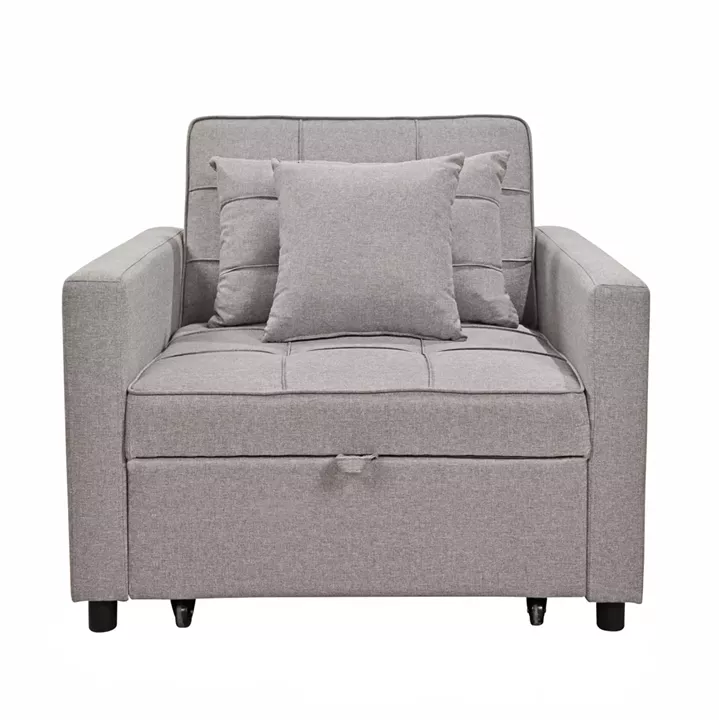 ARMCHAIR-BED MERO HM3306.03 BEIGE FABRIC 98x85x88Hcm.