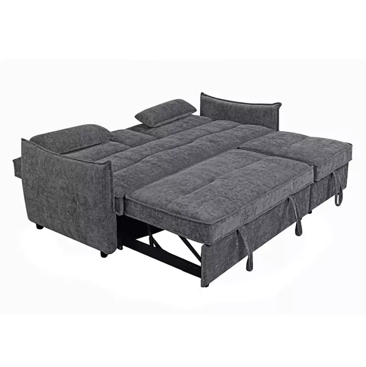 SOFABED 2-SEATER VELAR HM3305.01 GREY FABRIC 208x86x85Hcm.