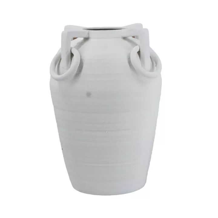 Artekko Candia Λευκό Κεραμικό Βάζο (28x28x39.5)cm