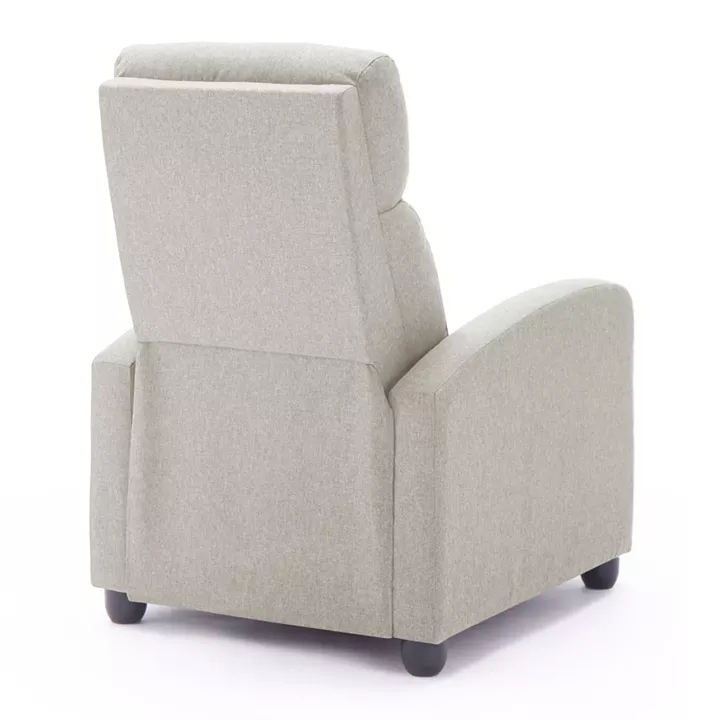 ARMCHAIR WITH PUSH-BACK RELAX MECHANISM DROSEN HM3299.03 BEIGE FABRIC 68.5x86x100Hcm.
