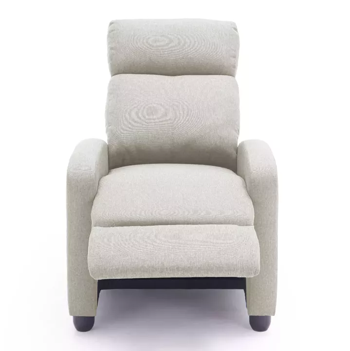 ARMCHAIR WITH PUSH-BACK RELAX MECHANISM DROSEN HM3299.03 BEIGE FABRIC 68.5x86x100Hcm.