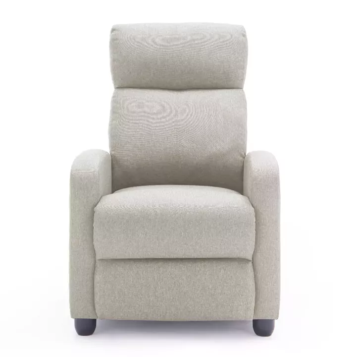 ARMCHAIR WITH PUSH-BACK RELAX MECHANISM DROSEN HM3299.03 BEIGE FABRIC 68.5x86x100Hcm.