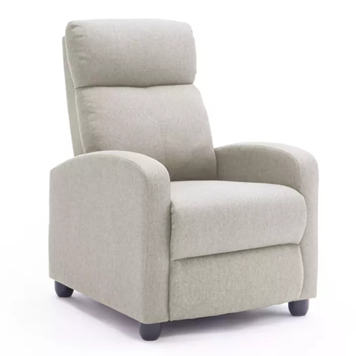 ARMCHAIR WITH PUSH-BACK RELAX MECHANISM DROSEN HM3299.03 BEIGE FABRIC 68.5x86x100Hcm.