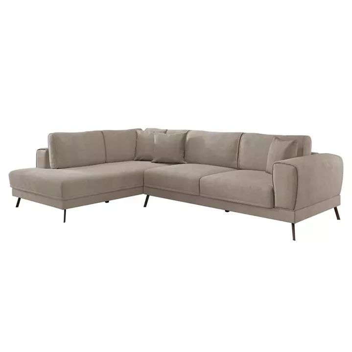 CORNER SOFABED (LEFT) ZENORA HM3337.03L BEIGE FABRIC 304x212x80Hcm