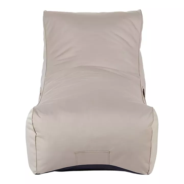 Πουφ ξαπλώστρα Otenda pakoworld αδιάβροχο σε μπεζ απόχρωση 67x110x65εκ