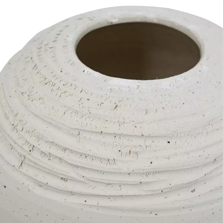 Artekko Antique Λευκό Κεραμικό Βάζο (23.2x23.2x22.2)cm