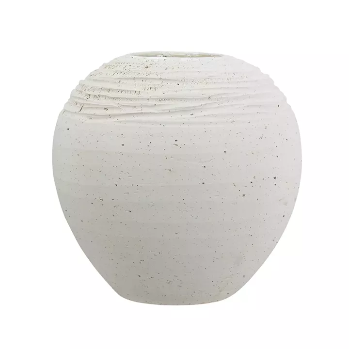 Artekko Antique Λευκό Κεραμικό Βάζο (23.2x23.2x22.2)cm