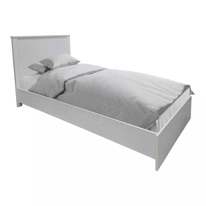 Σετ Κρεβατοκάμαρας Athos λευκό με Κρεβάτι 90x190εκ Σετ 3τεμ