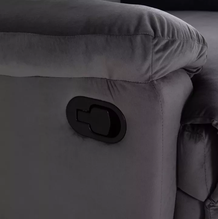 ΠΟΛΥΘΡΟΝΑ RELAX BRAYLEN HM3298.01 ΓΚΡΙ ΒΕΛΟΥΔΟ 85x90x95Υεκ.