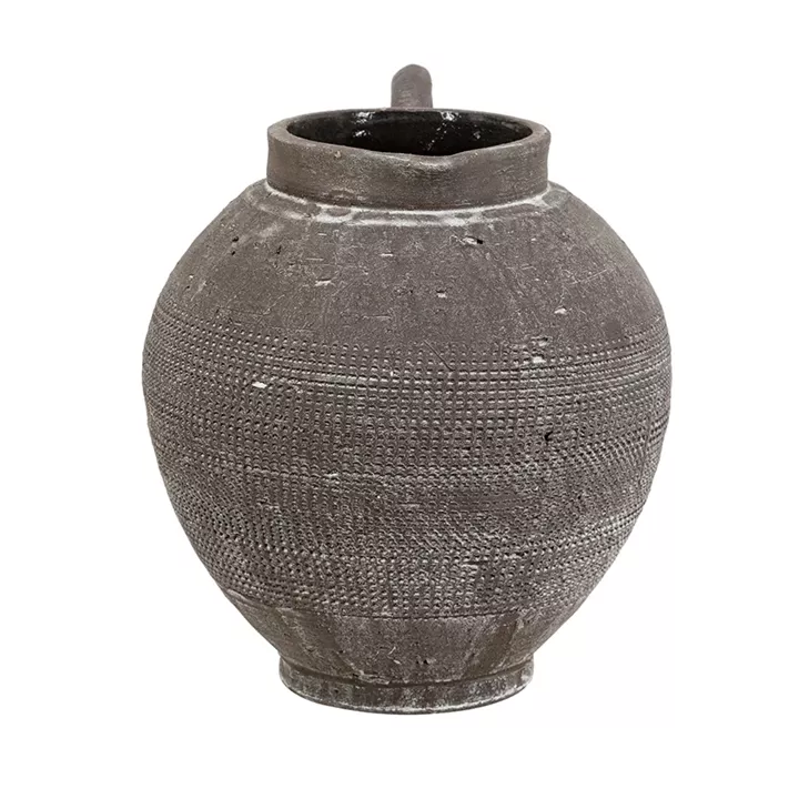 Artekko Antique Κεραμικό Βάζο σε Μαύρη Πατίνα (20.3x17.2x19.2)cm