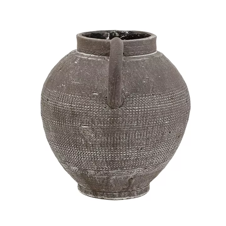 Artekko Antique Κεραμικό Βάζο σε Μαύρη Πατίνα (20.3x17.2x19.2)cm