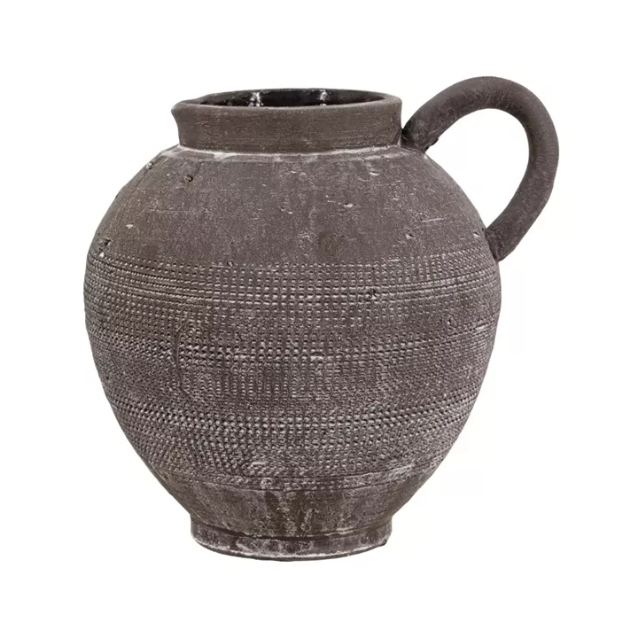 Artekko Antique Κεραμικό Βάζο σε Μαύρη Πατίνα (20.3x17.2x19.2)cm