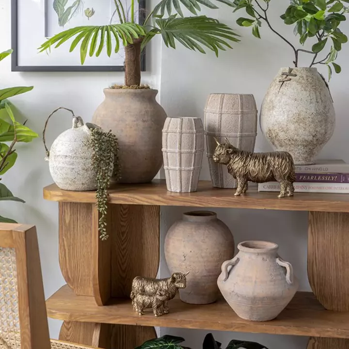 Artekko Antique Βάζο από Τερακότα (27x27x33)cm