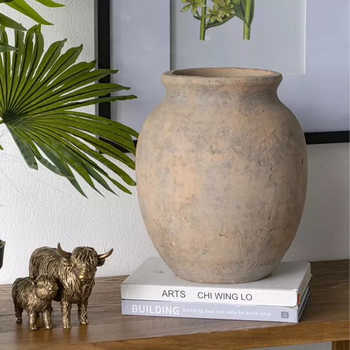 Artekko Antique Βάζο από Τερακότα (27x27x33)cm